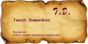 Tasch Domonkos névjegykártya